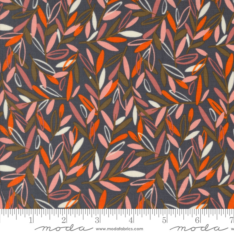 Things Above Flint Leafscape Yardage by Fancy That Design House for Moda Fabrics