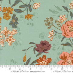 Foraged, Found & Hand Me Down Mist Harvest Bloom Yardage by Fancy That Design House for Moda Fabrics
