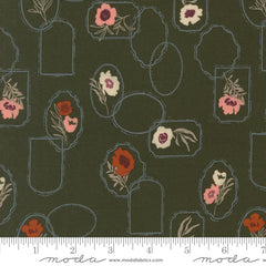 Foraged, Found & Hand Me Down Pine Floral Cameo Yardage by Fancy That Design House for Moda Fabrics