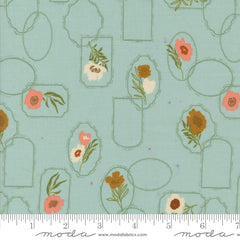 Foraged, Found & Hand Me Down Mist Floral Cameo Yardage by Fancy That Design House for Moda Fabrics