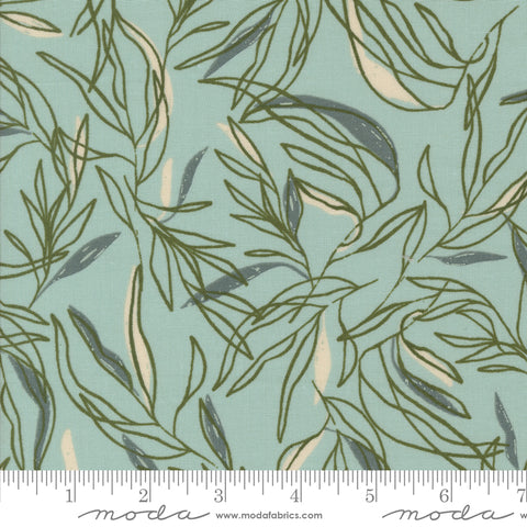 Foraged, Found & Hand Me Down Mist Loose Leaf Yardage by Fancy That Design House for Moda Fabrics