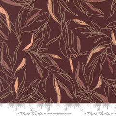 Foraged, Found & Hand Me Down Merlot Loose Leaf Yardage by Fancy That Design House for Moda Fabrics