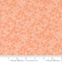 Foraged, Found & Hand Me Down Peach Fractured Weave Yardage by Fancy That Design House for Moda Fabrics