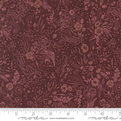 Foraged, Found & Hand Me Down Merlot Field of Fancy Yardage by Fancy That Design House for Moda Fabrics