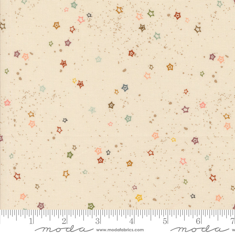 Foraged, Found & Hand Me Down Eggshell Stardust Yardage by Fancy That Design House for Moda Fabrics