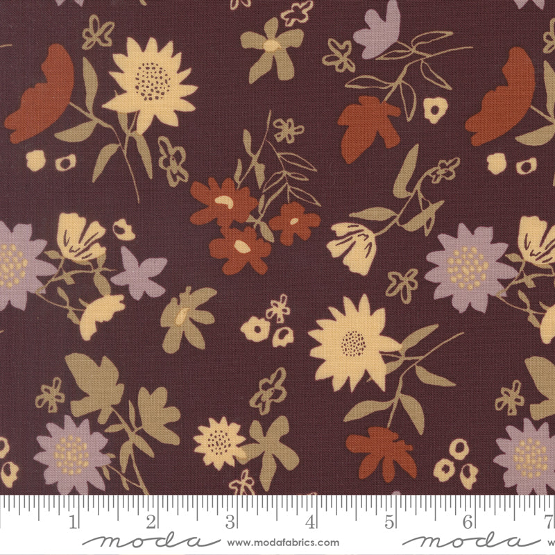 Windfall Merlot Playful Petals Yardage by Fancy That Design House for Moda Fabrics