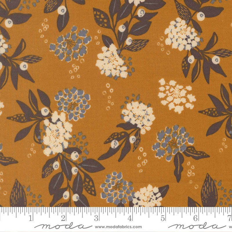 Wellspring Caramel Inflorescence Yardage by Fancy That Design House for Moda Fabrics