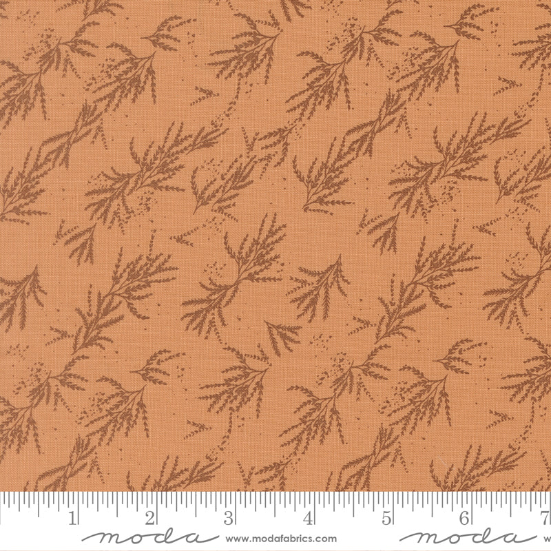 Wellspring Coral Seashell Branches Yardage by Fancy That Design House for Moda Fabrics