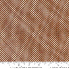 Quaint Cottage Mud Cross Check Yardage by Gingiber for Moda Fabrics