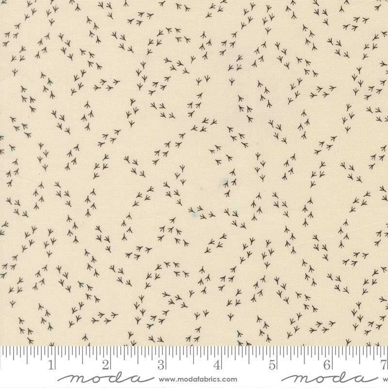 The Henhouse Cloud Iron Chicken Feet Yardage by Gingiber for Moda Fabrics
