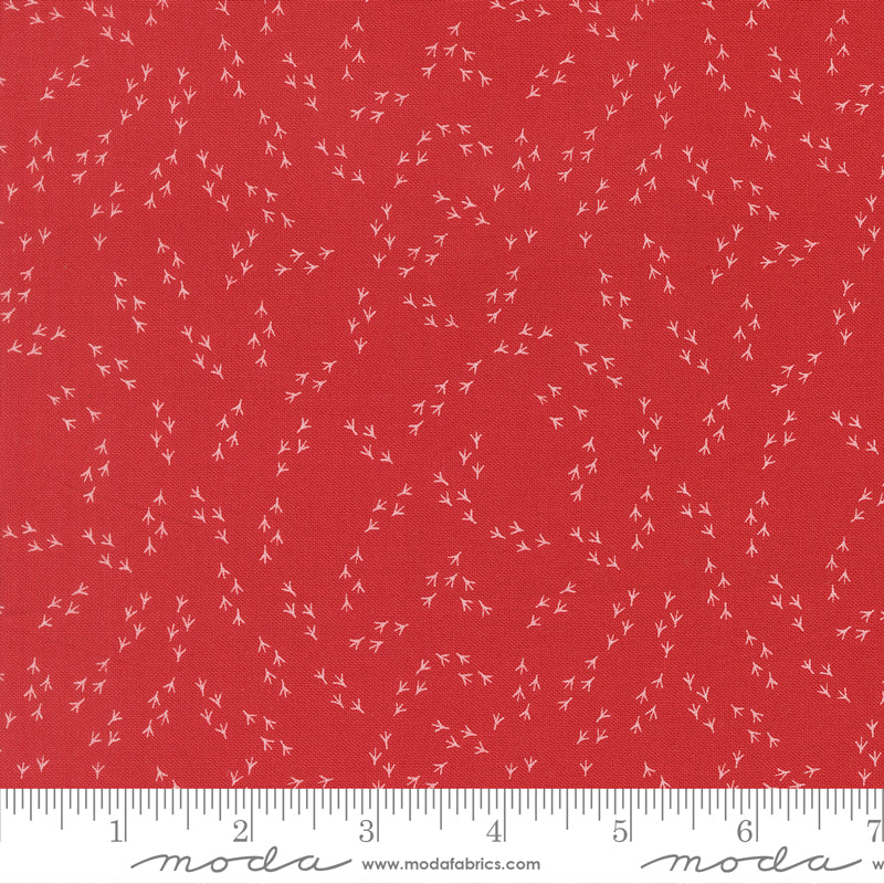 The Henhouse Barn Chicken Feet Yardage by Gingiber for Moda Fabrics