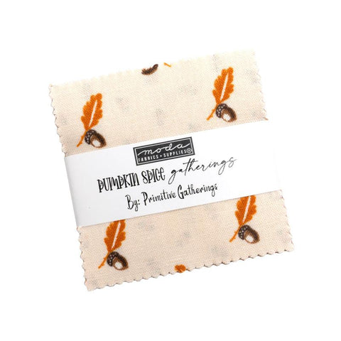 Pumpkin Spice Gatherings Mini Charm by Primitive Gatherings for Moda Fabrics