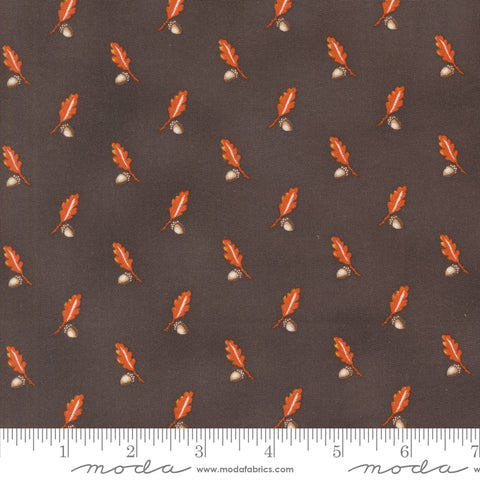 Pumpkin Spice Gatherings Tractor Oil Acorn and Oak Yardage by Primitive Gatherings for Moda Fabrics