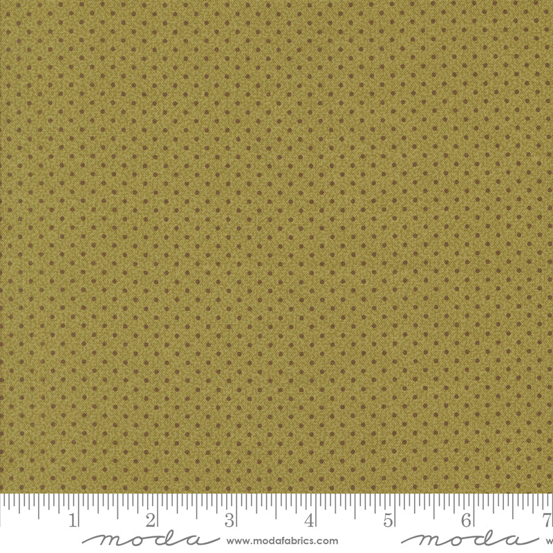 Pumpkin Spice Gatherings Basil Dot Dot Yardage by Primitive Gatherings for Moda Fabrics