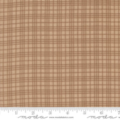 Pumpkin Spice Gatherings Khaki Open Plaid Yardage by Primitive Gatherings for Moda Fabrics