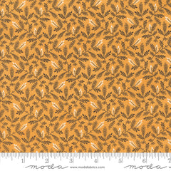 Pumpkin Spice Gatherings Moon Beam Leaf Toss Yardage by Primitive Gatherings for Moda Fabrics