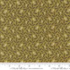 Pumpkin Spice Gatherings Basil Leaf Toss Yardage by Primitive Gatherings for Moda Fabrics