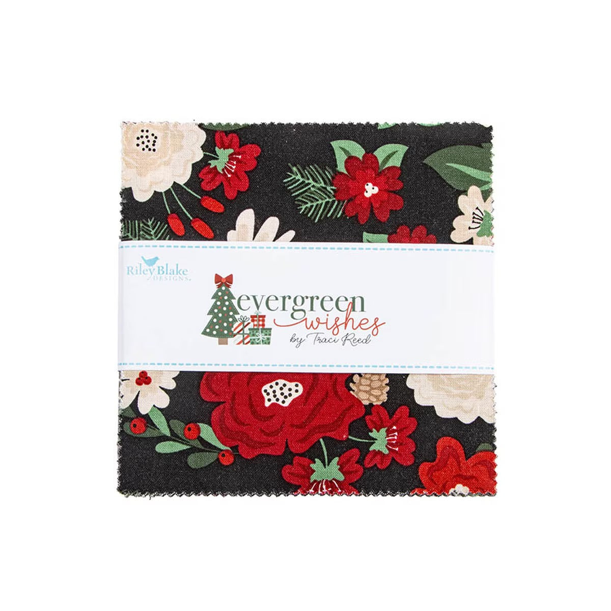 Evergreen Wishes 5" Stacker by Traci Reed for Riley Blake Designs