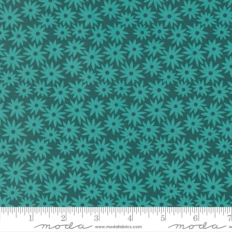 Scenery Dark Teal Sedum Yardage by Elizabeth Hartman for Moda Fabrics