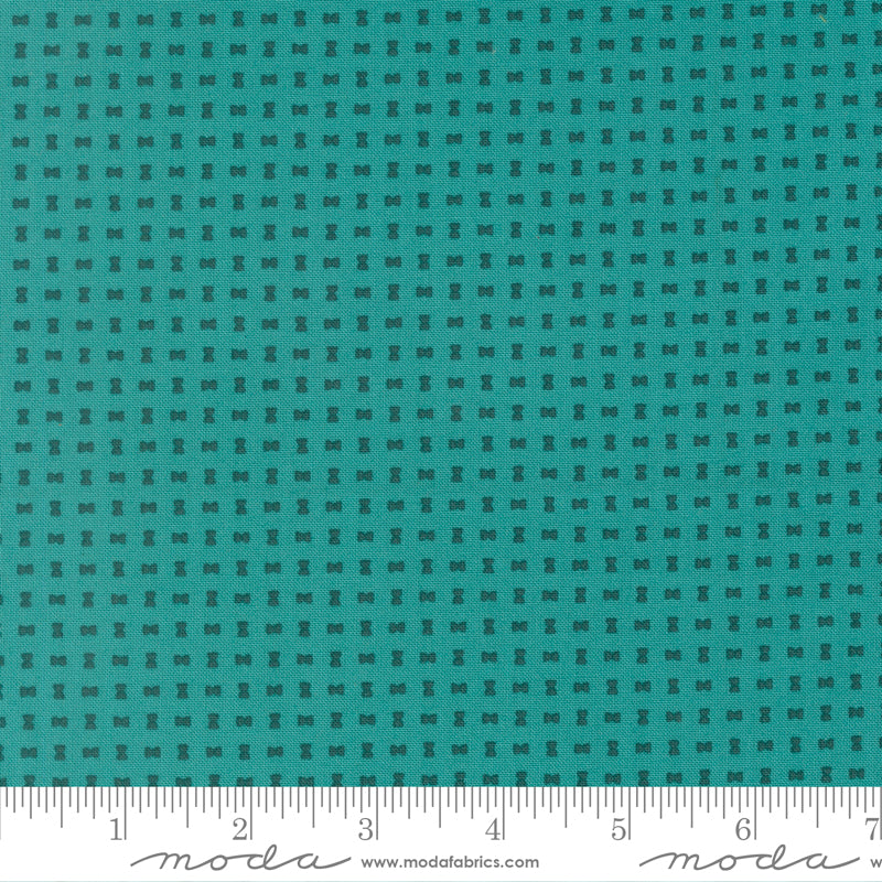 Scenery Turquoise Spools Yardage by Elizabeth Hartman for Moda Fabrics