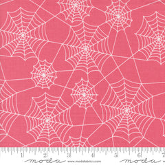 Hey Boo Love Potion Pink Webs Yardage by Lella Boutique for Moda Fabrics