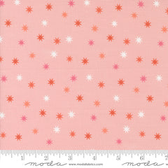 Hey Boo Bubble Gum Pink Practical Magic Stars Yardage by Lella Boutique for Moda Fabrics