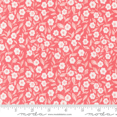 Love Blooms Lipstick Cupid Floral Yardage by Lella Boutique for Moda Fabrics
