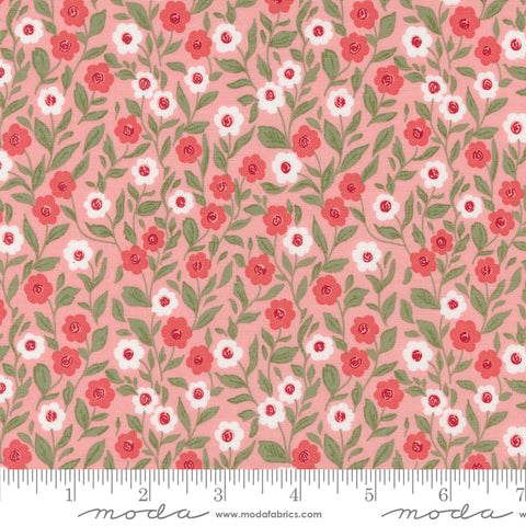 Love Blooms Blush Cupid Floral Yardage by Lella Boutique for Moda Fabrics