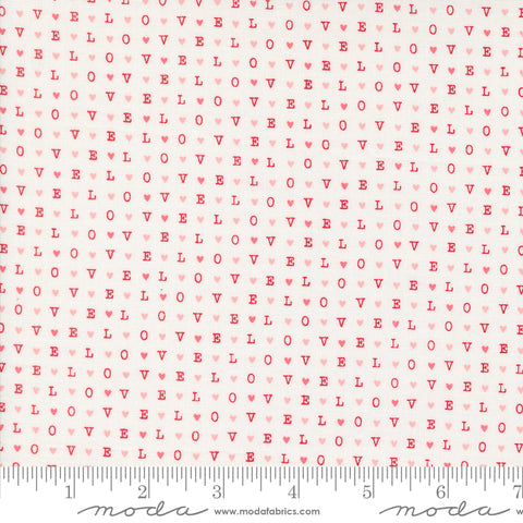 Love Blooms Lace LOVE Yardage by Lella Boutique for Moda Fabrics