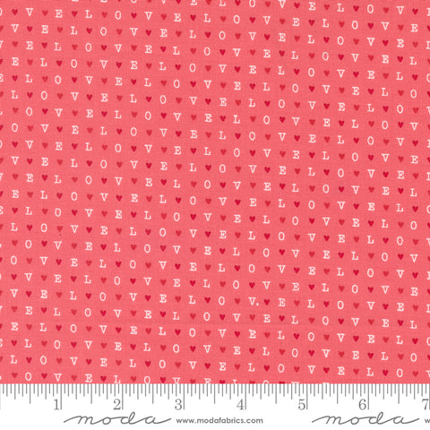 Love Blooms Lipstick LOVE Yardage by Lella Boutique for Moda Fabrics