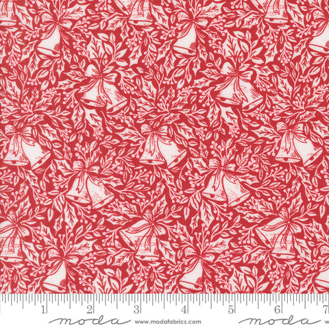 Berry & Pine Cranberry Bell Song Yardage by Lella Boutique for Moda Fabrics