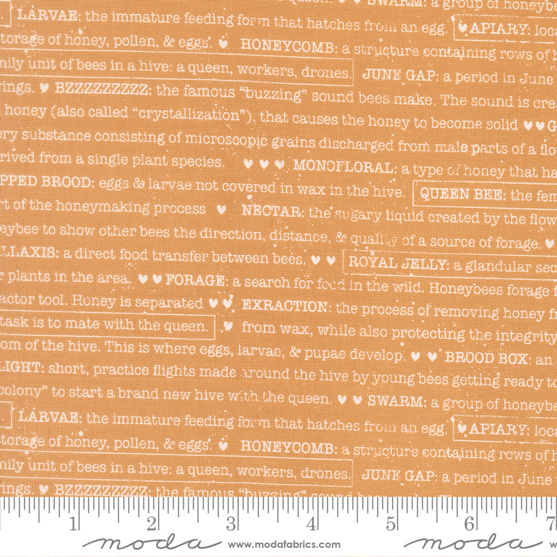 Wild Honey Honey Buzz Words Yardage by Lella Boutique for Moda Fabrics