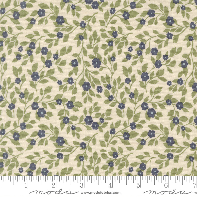 True Love Cream Daydream Posies Yardage by Lella Boutique for Moda Fabrics
