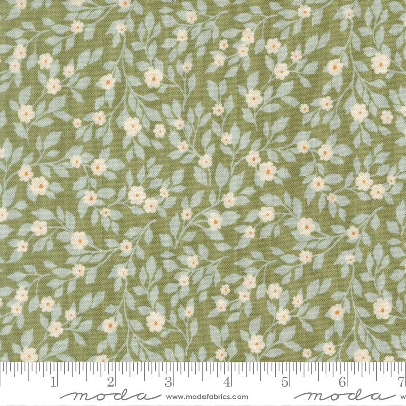 True Love Fern Robins Egg Daydream Posies Yardage by Lella Boutique for Moda Fabrics