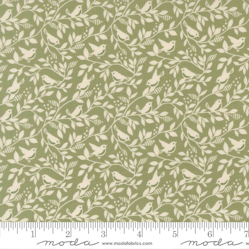 True Love Fern Birds Of A Feather Yardage by Lella Boutique for Moda Fabrics