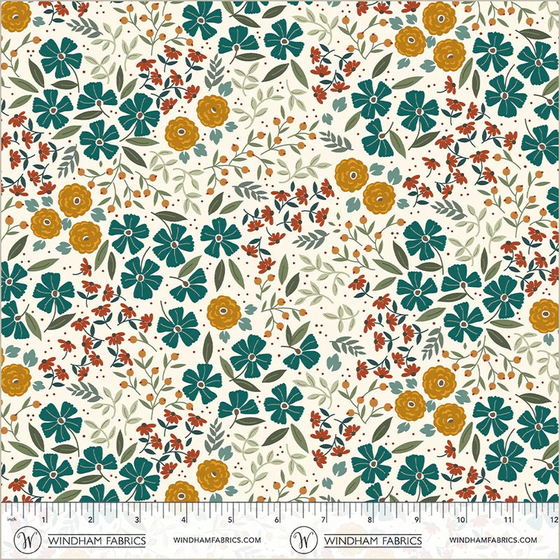 Honeycrisp Ivory Efflorescent Yardage by Allison Harris for Windham Fabrics