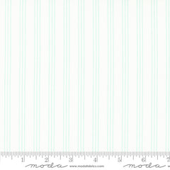 Lighthearted Cream Aqua Stripe Yardage by Camille Roskelley for Moda Fabrics