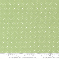 Lighthearted Green Heart Dot Yardage by Camille Roskelley for Moda Fabrics