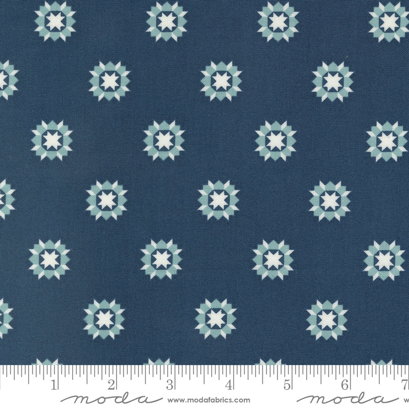 Rosemary Cottage Navy Swoon Yardage by Camille Roskelley for Moda Fabrics