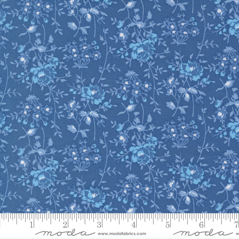 Blueprint Sea Bloomsbury Yardage by Camille Roskelley for Moda Fabrics