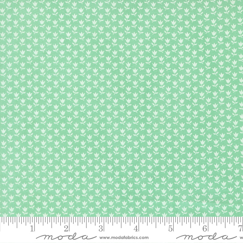 A Cat Named Stitch Green June Yardage by Camille Roskelley for Moda Fabrics