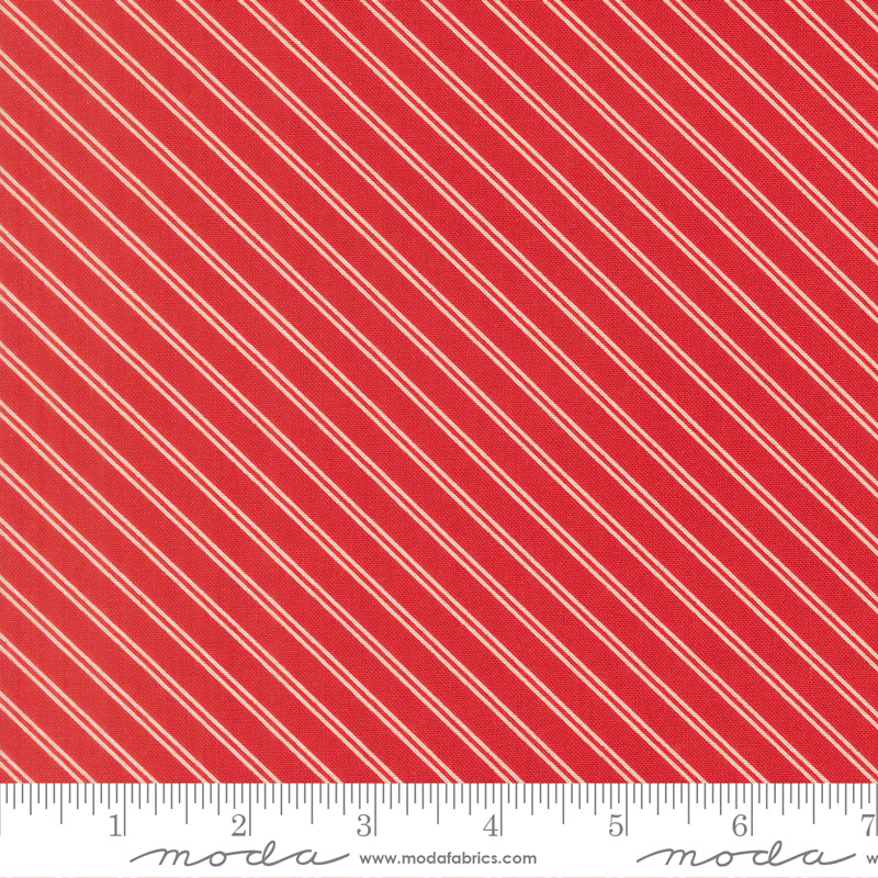 Bloomsberry Red Stripe Yardage by Camille Roskelley for Moda Fabrics
