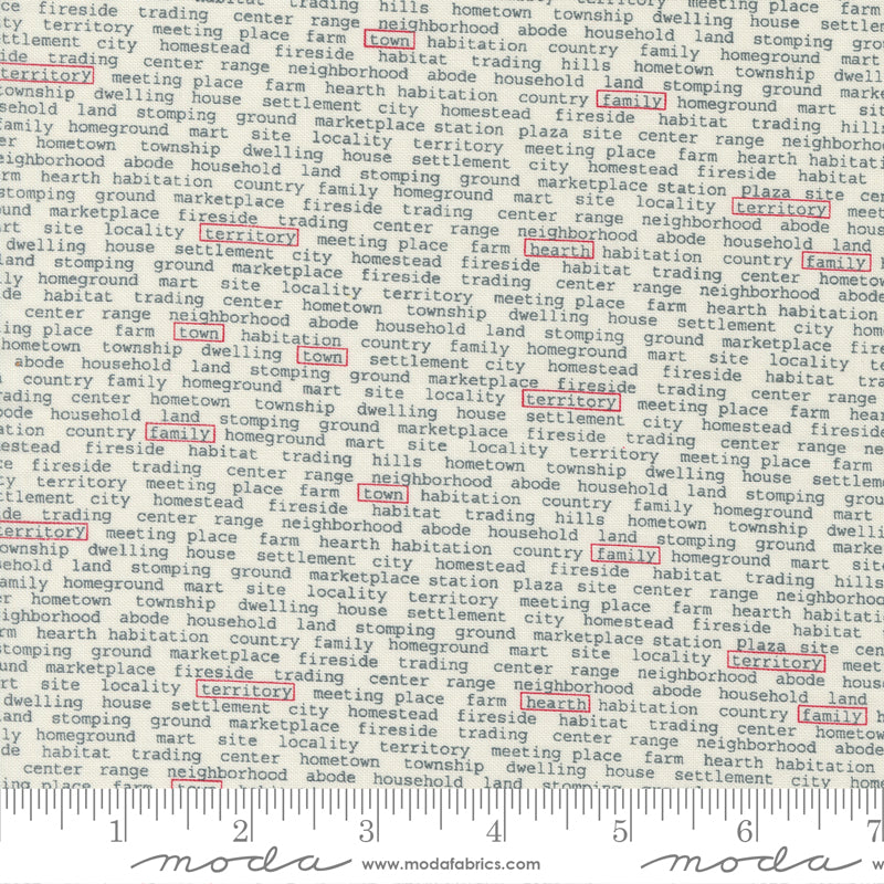 Vintage Cream Town News Yardage by Sweetwater for Moda Fabrics