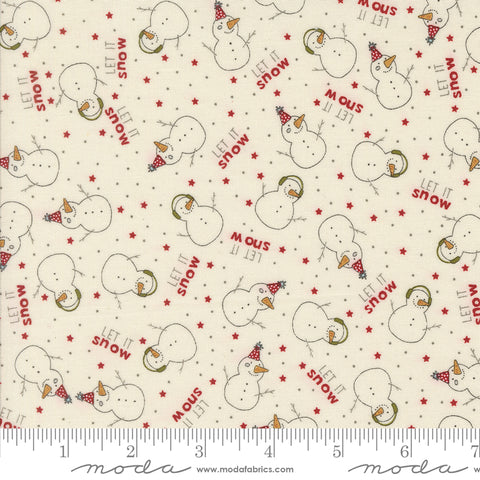 Emmitt and Ivy Vanilla The Snow Kids Yardage by Sweetwater for Moda Fabrics