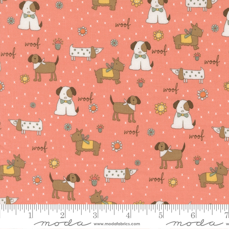 Lucky Flower Puppy Parade Yardage by Sweetwater for Moda Fabrics