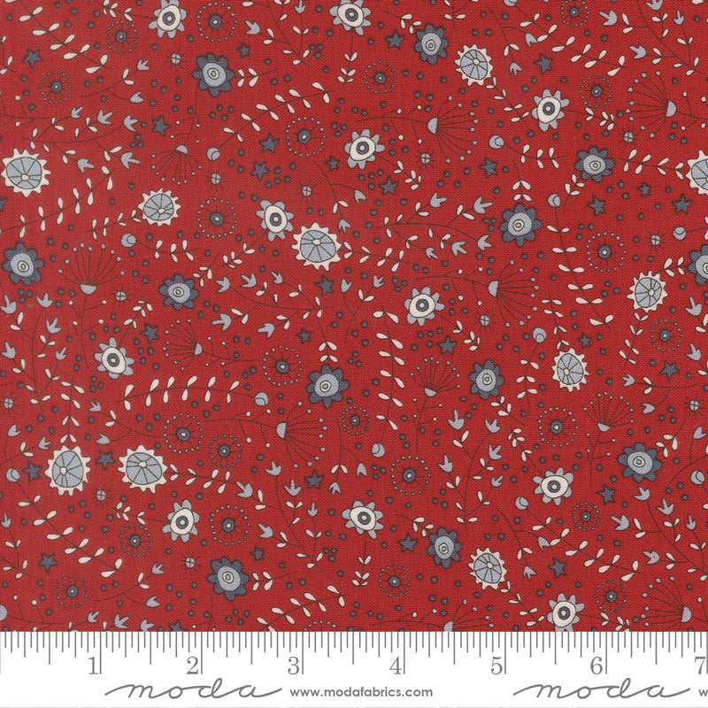 Independence Day Red The Meadow Yardage by Sweetwater for Moda Fabrics