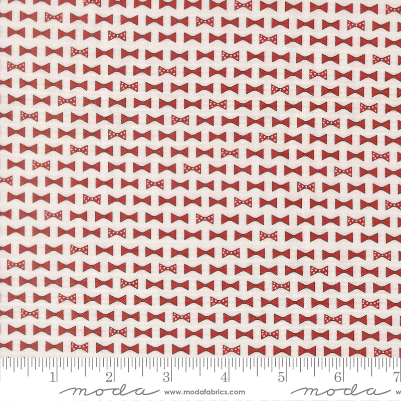 Independence Day Vanilla Red Bowties Yardage by Sweetwater for Moda Fabrics