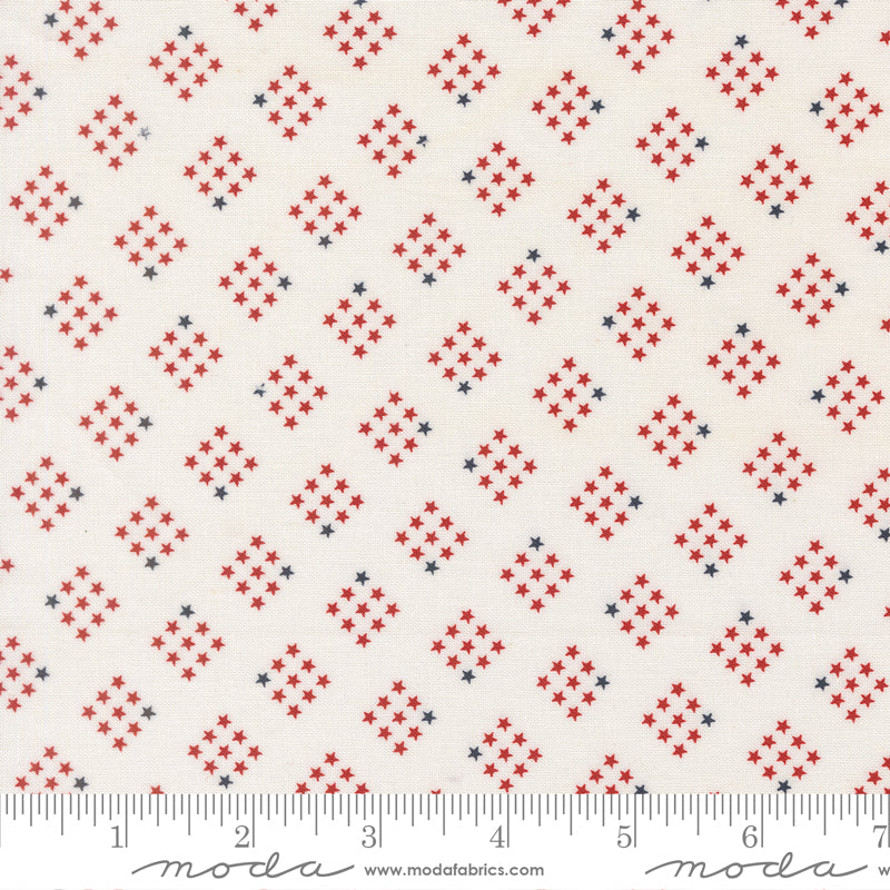 Independence Day Vanilla Stars Yardage by Sweetwater for Moda Fabrics