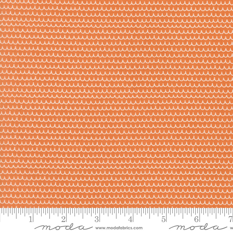 Bug Collector Orange Squiggles Yardage by Sweetwater for Moda Fabrics
