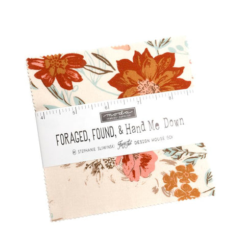 Foraged, Found & Hand Me Down Charm Pack by Fancy That Design House for Moda Fabrics